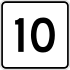 State Route 10 marker