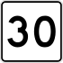 Route 30 marker