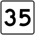 Route 35 marker