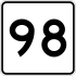 Route 98 marker