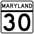Maryland Route 30 marker