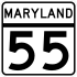 Maryland Route 55 marker