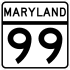 Maryland Route 99 marker