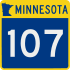 Trunk Highway 107 marker