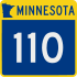 Trunk Highway 110 marker