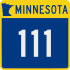 Trunk Highway 111 marker