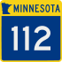 Trunk Highway 112 marker