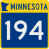 Trunk Highway 194 marker