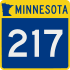 Trunk Highway 217 marker