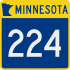 Trunk Highway 224 marker