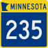 Trunk Highway 235 marker