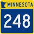 Trunk Highway 248 marker