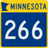 Trunk Highway 266 marker