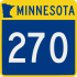 Trunk Highway 270 marker