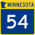 Trunk Highway 54 marker