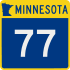 Trunk Highway 77 marker
