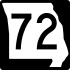 Route 72 marker