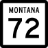 Montana Highway 72 marker