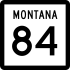 Montana Highway 84 marker