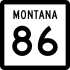 Montana Highway 86 marker