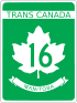Trans-Canada Highway 16 shield