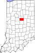 State map highlighting Tipton County