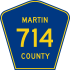 Martin County Road 714 marker