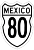 Federal Highway 80 shield