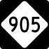NC 905 marker