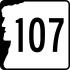 New Hampshire Route 107 marker