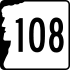 New Hampshire Route 108 marker