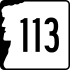 New Hampshire Route 113 marker