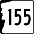 New Hampshire Route 155 marker