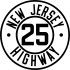 Route 25 marker