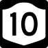 NYS Route 10 marker