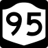 NYS Route 95 marker