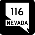 State Route 116 marker