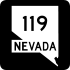 State Route 119 marker