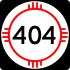 State Road 404 marker