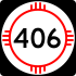 State Road 406 marker
