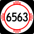 State Road 6563 marker