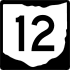State Route 12 marker