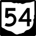 State Route 54 marker