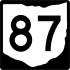 State Route 87 marker