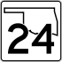State Highway 24 marker