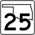 State Highway 25 marker