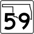 State Highway 59 marker
