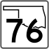 State Highway 76 marker