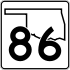 State Highway 86 marker