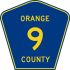 County Route 9 marker